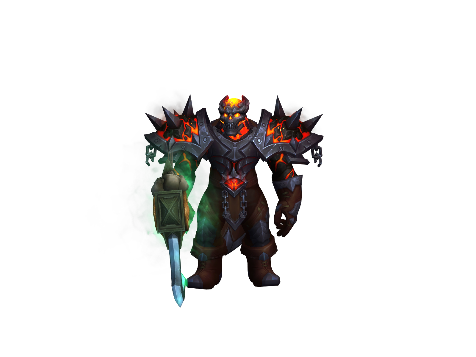 Разлагающий 3D character render