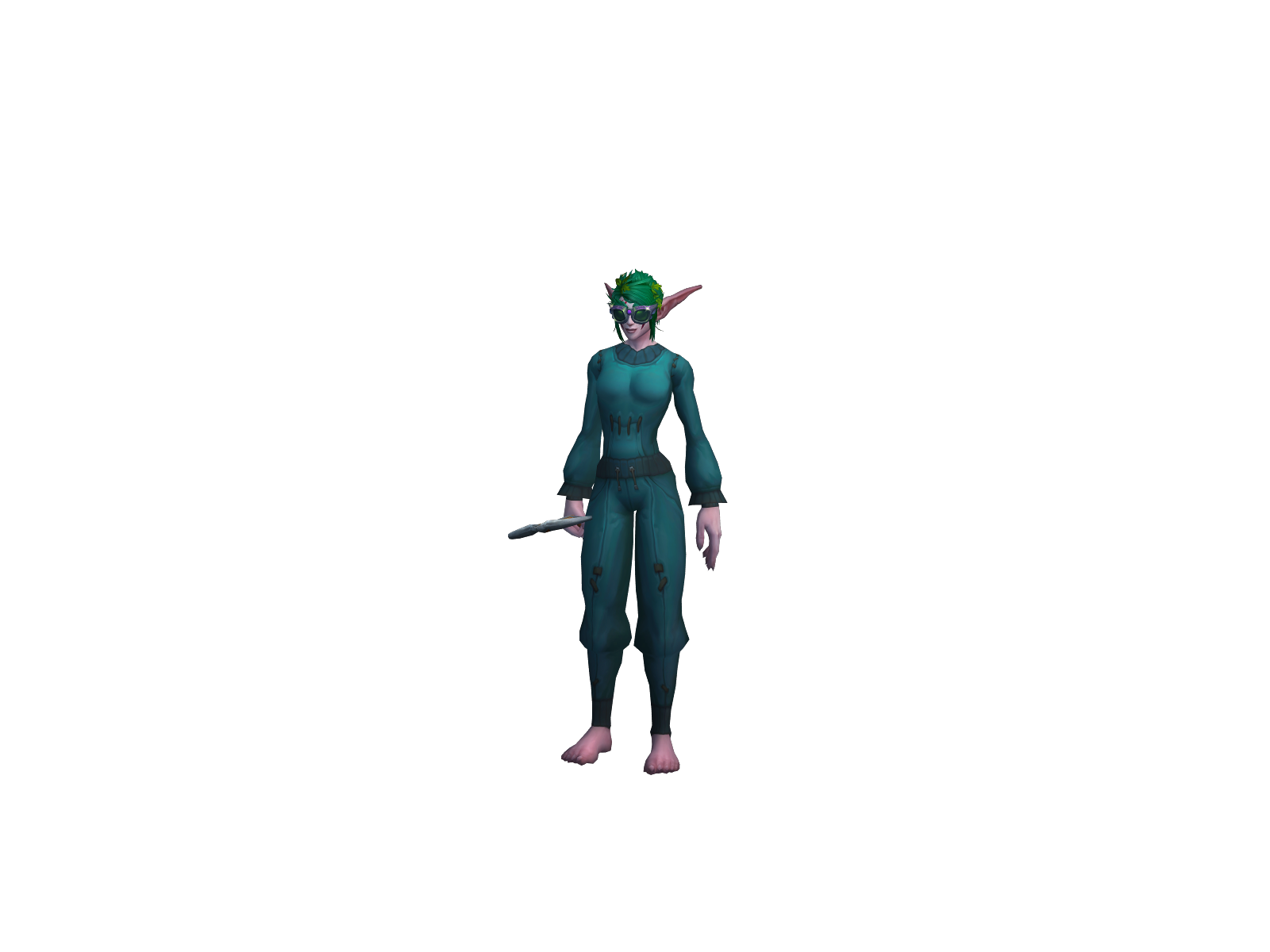 Kneel 3D character render
