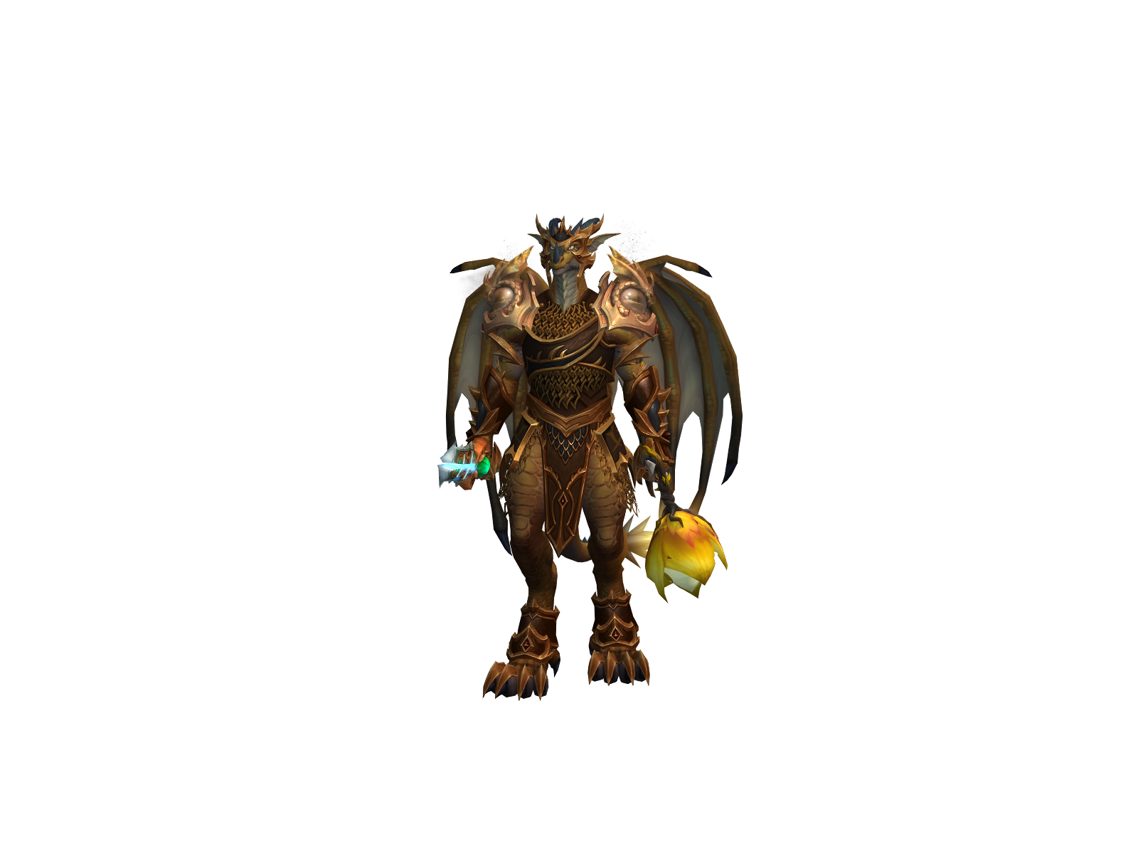 Kilgharrah 3D character render