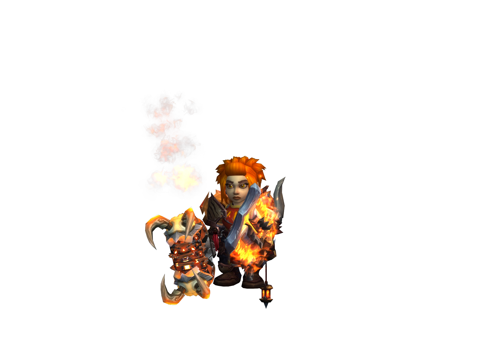 Kociafuria 3D character render