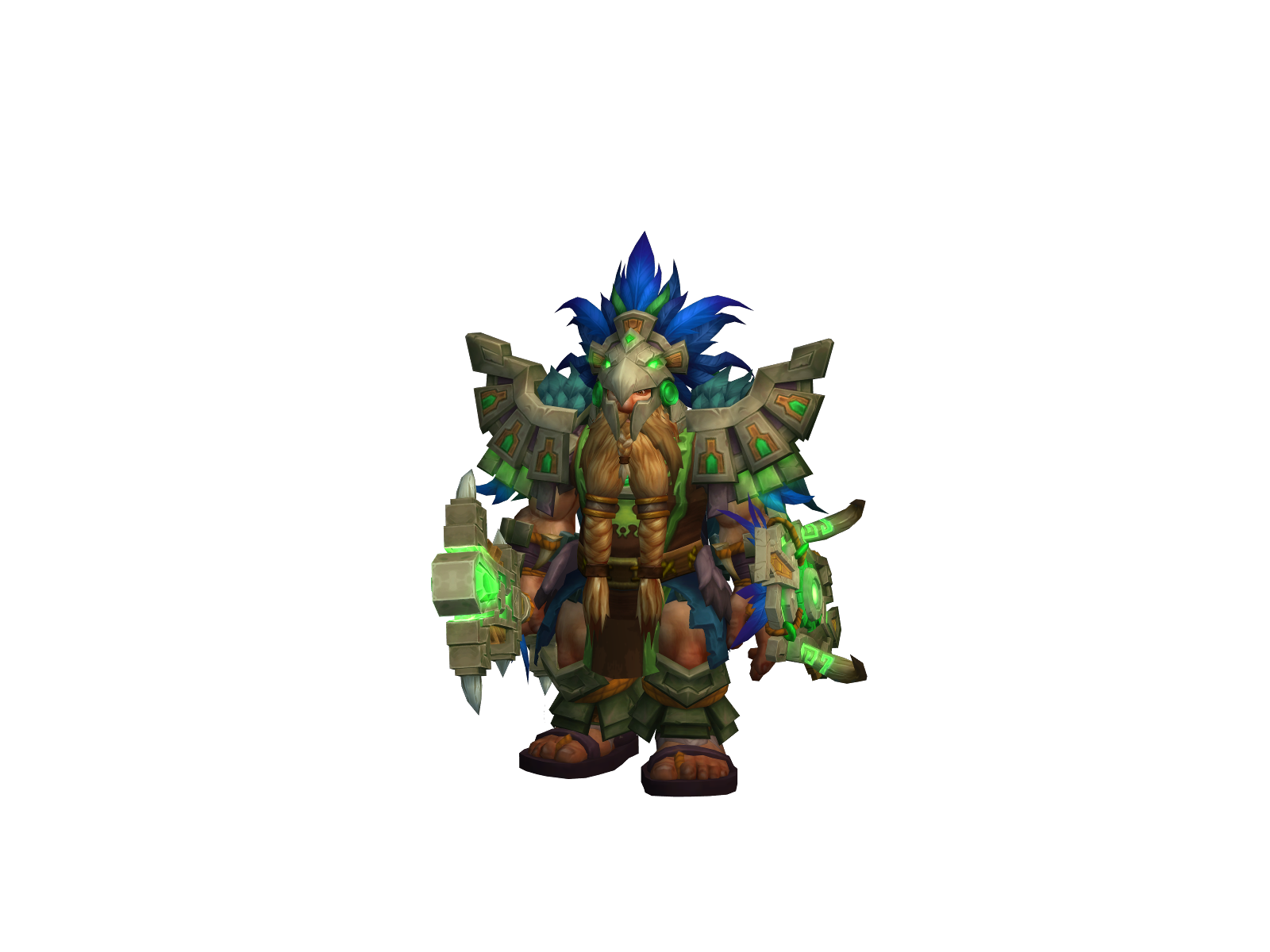 Bronzefoot 3D character render