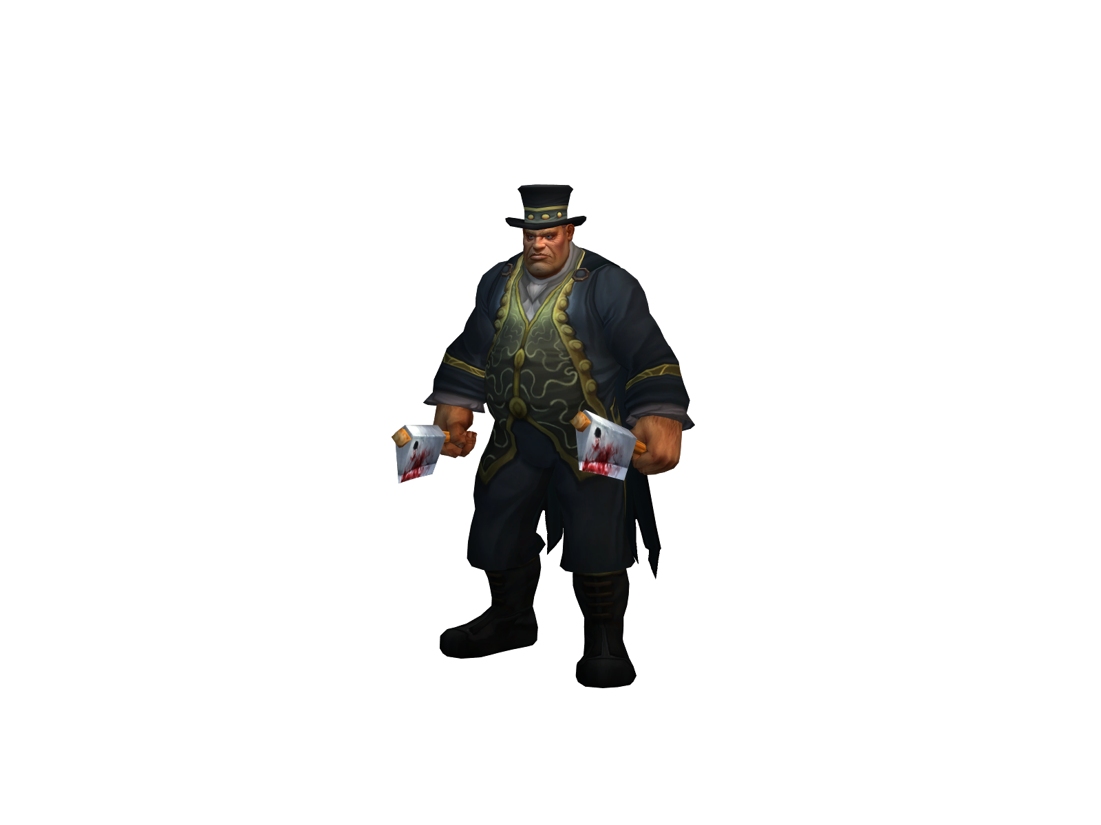 Goldfinger 3D character render
