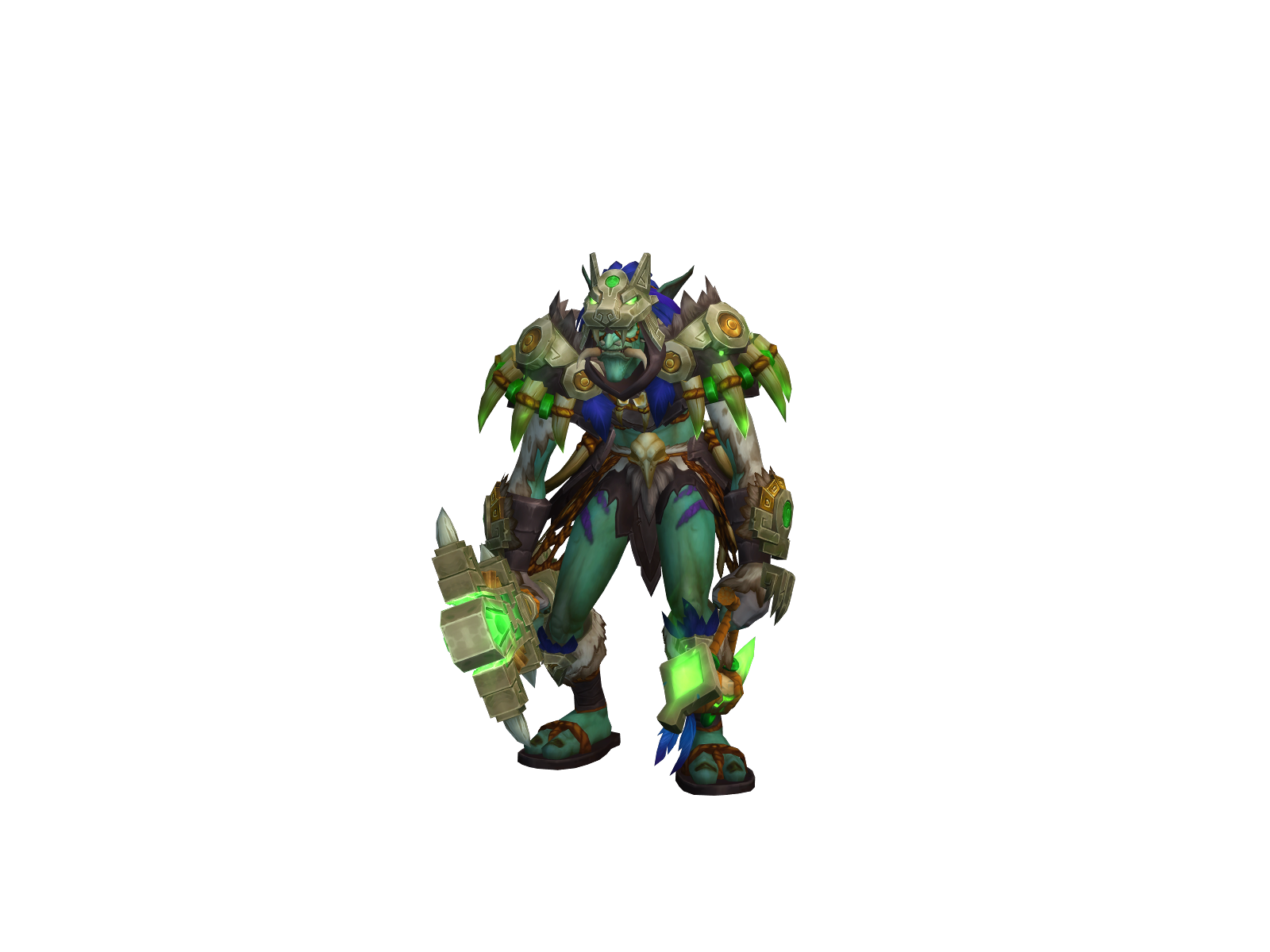 Zulador 3D character render