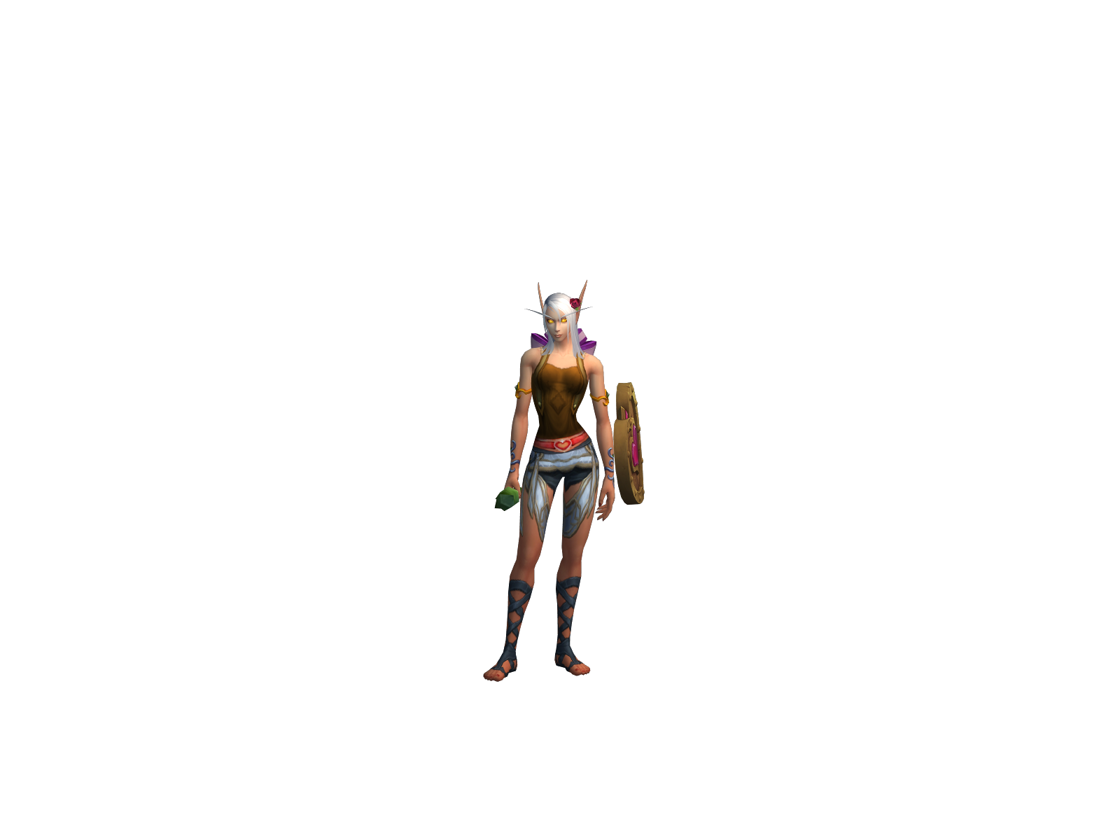 Скрипач 3D character render