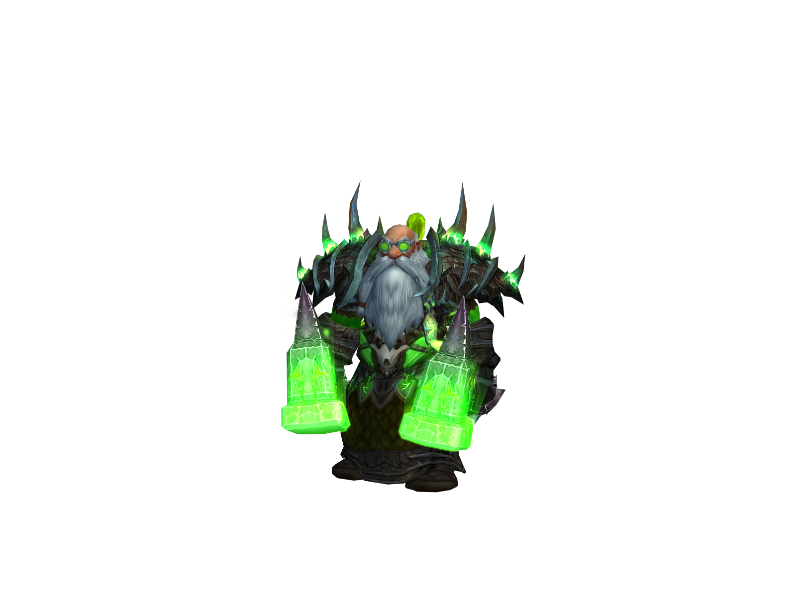 Дедшаманит 3D character render