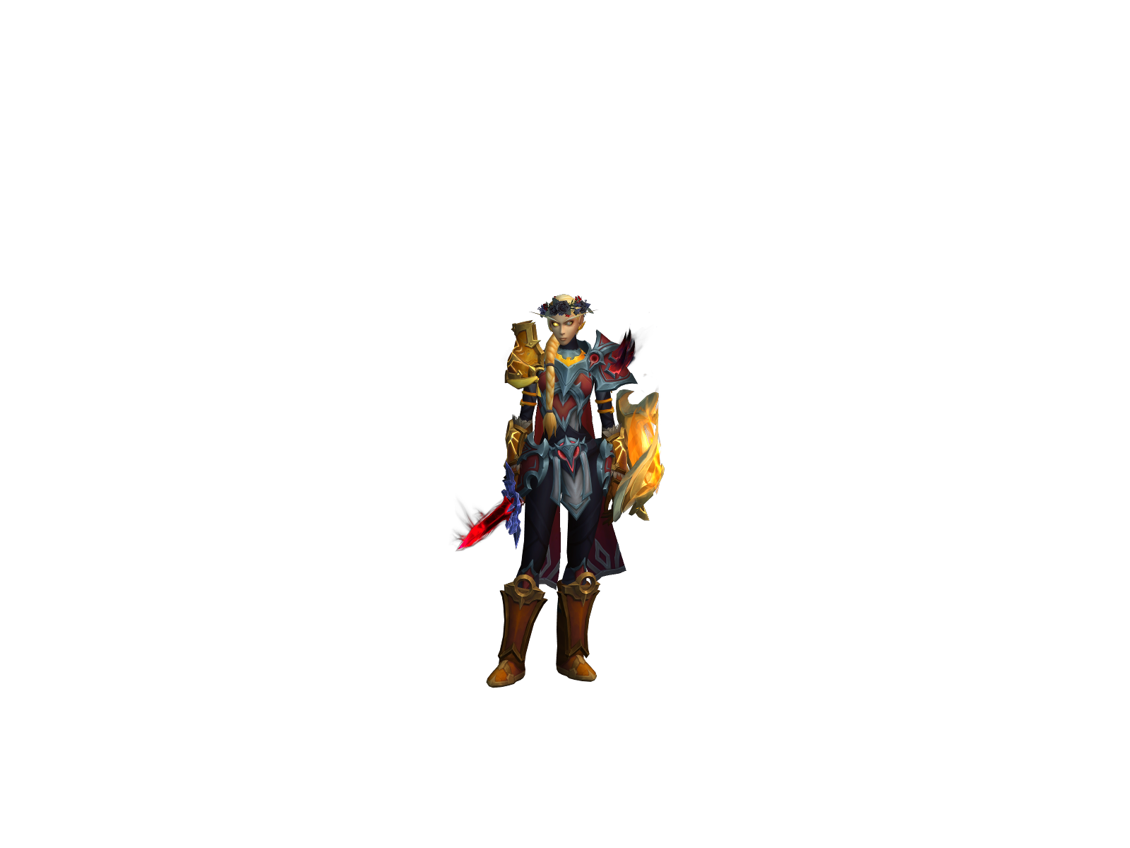 sólarsteinn 3D character render