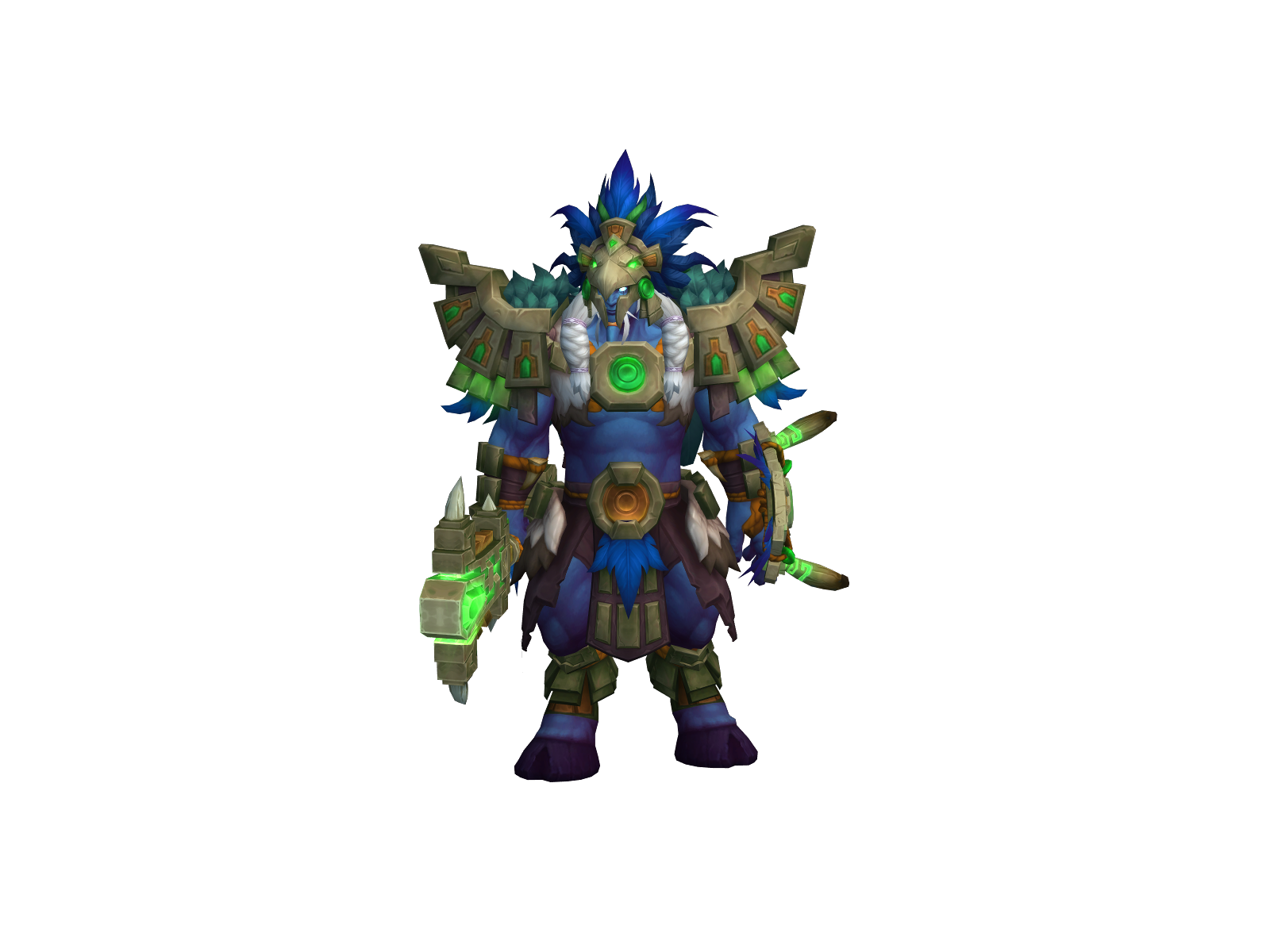 Schneemähne 3D character render