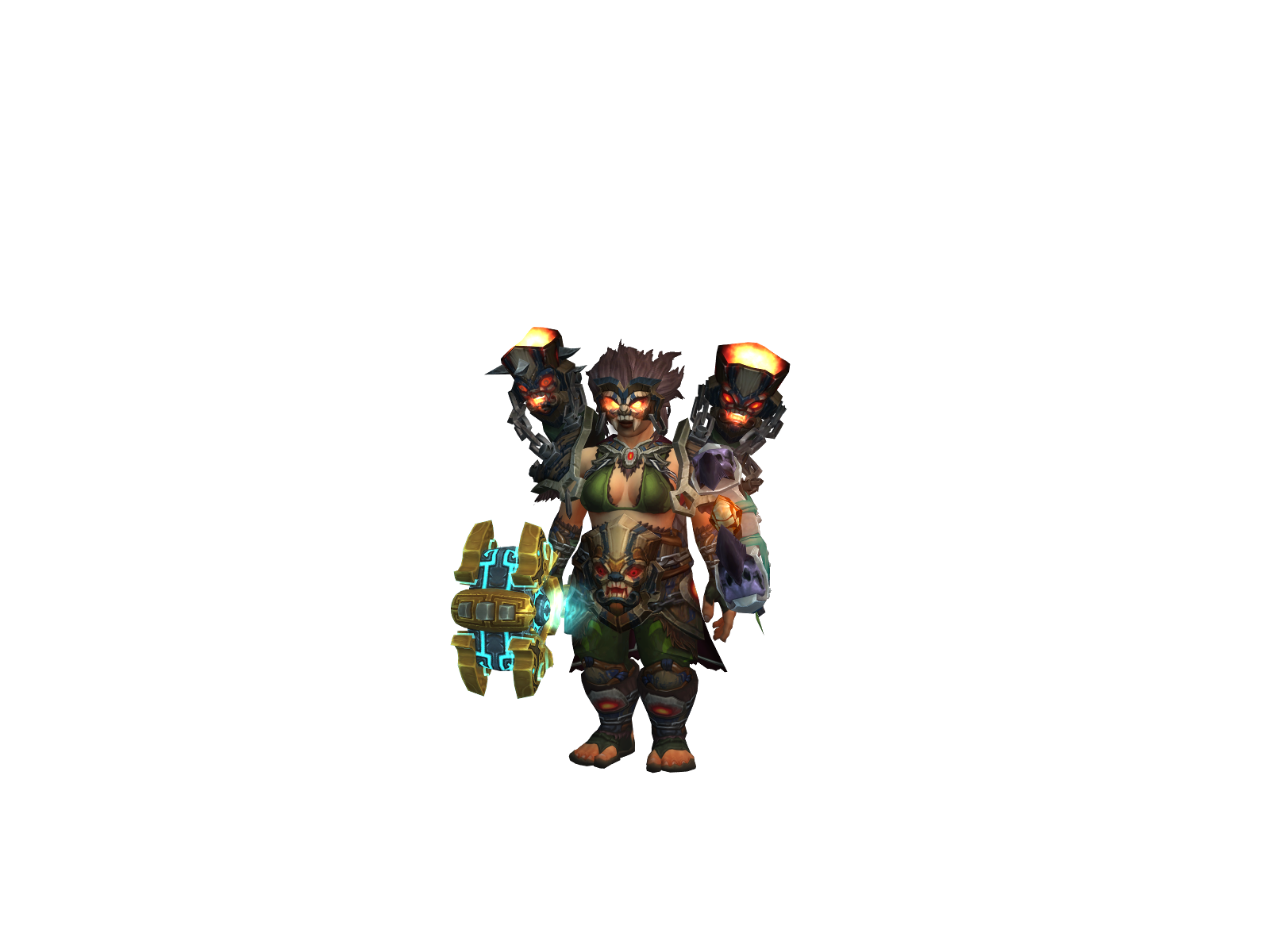 Kikikinaro 3D character render