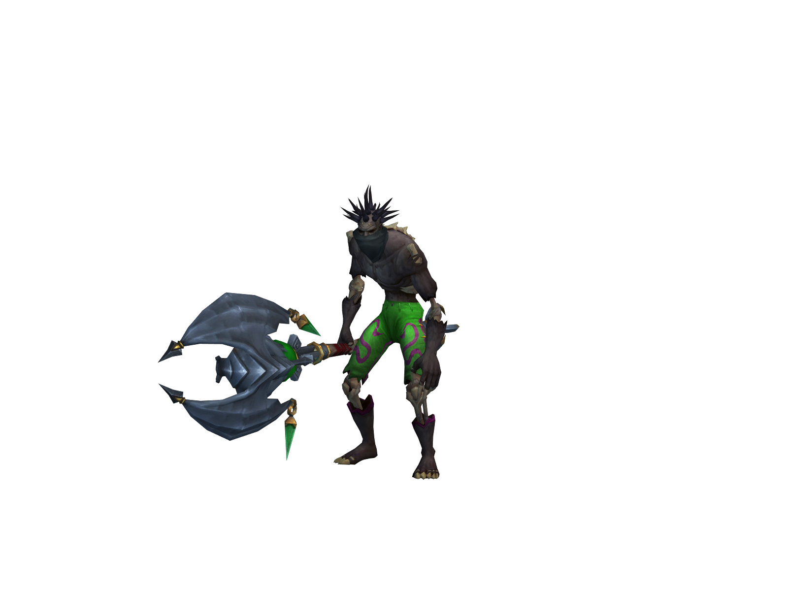 Oscur 3D character render