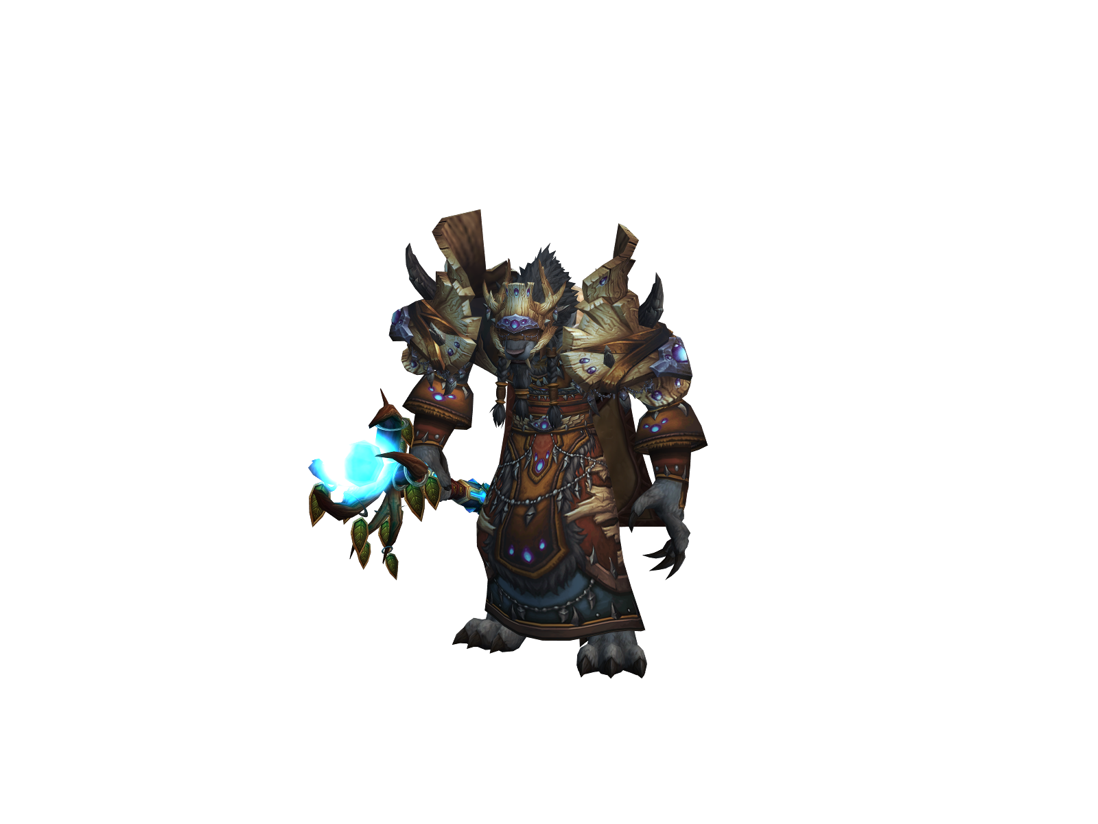 Тигровый 3D character render