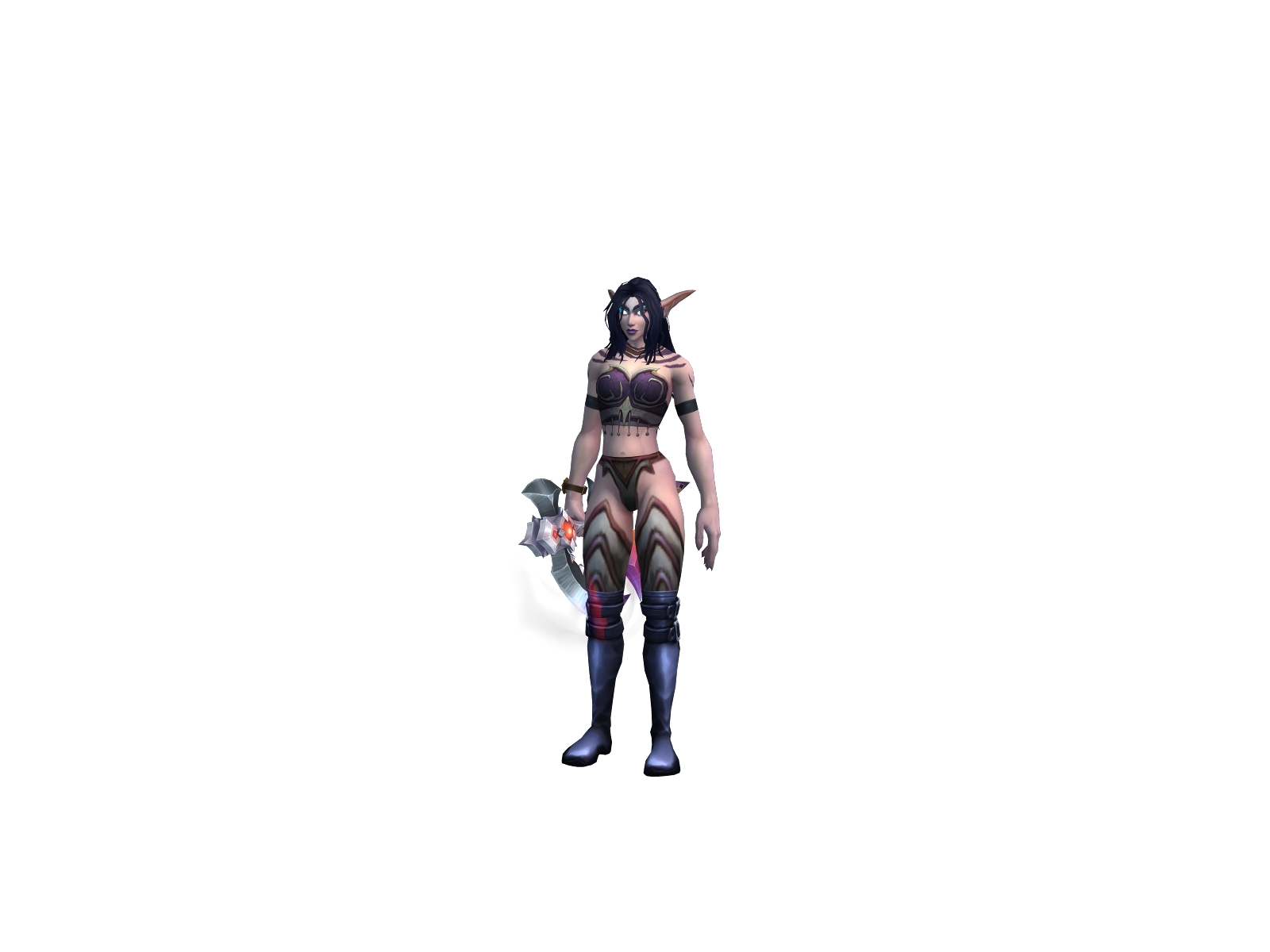 Аллвель 3D character render