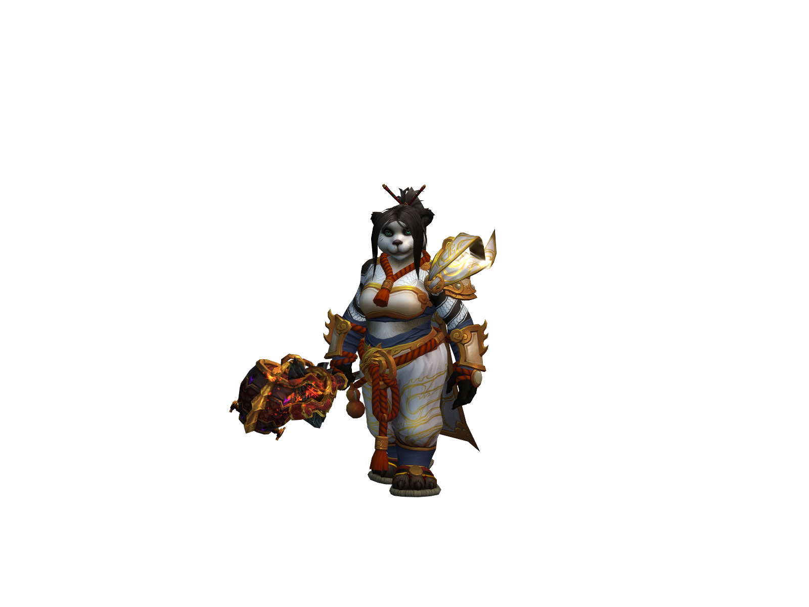 Мизю 3D character render