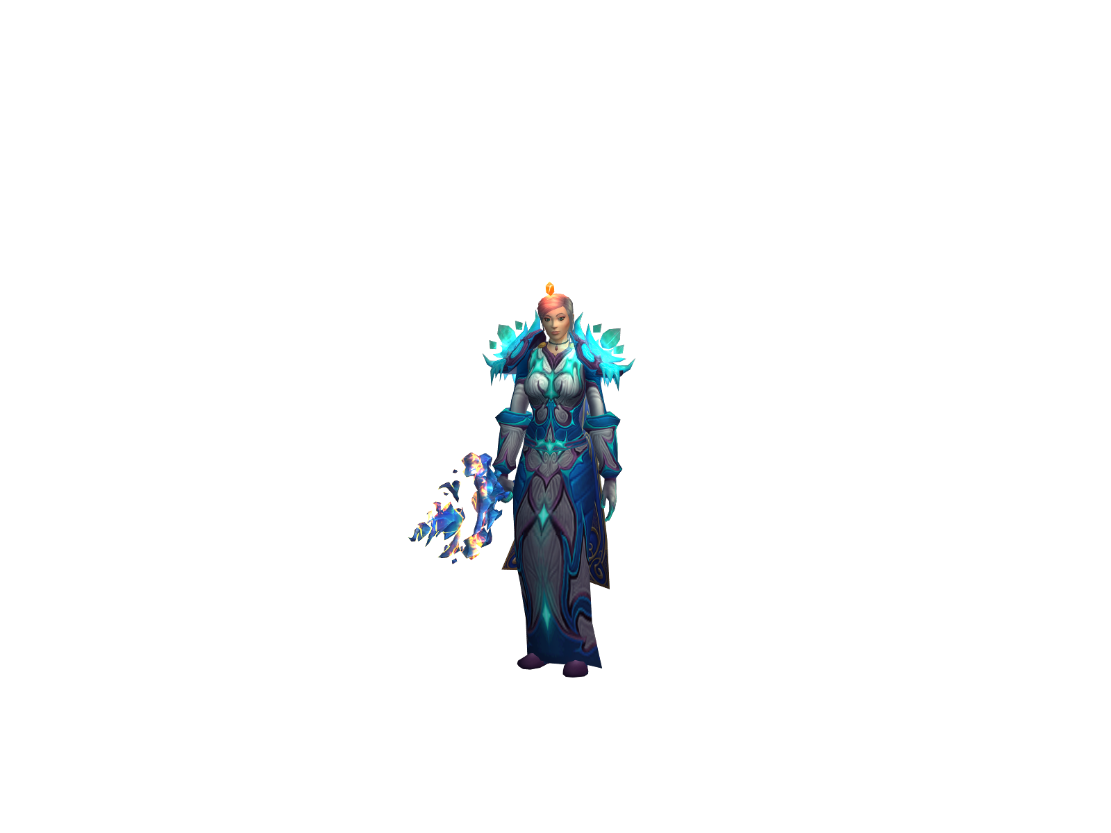 Пестрия 3D character render