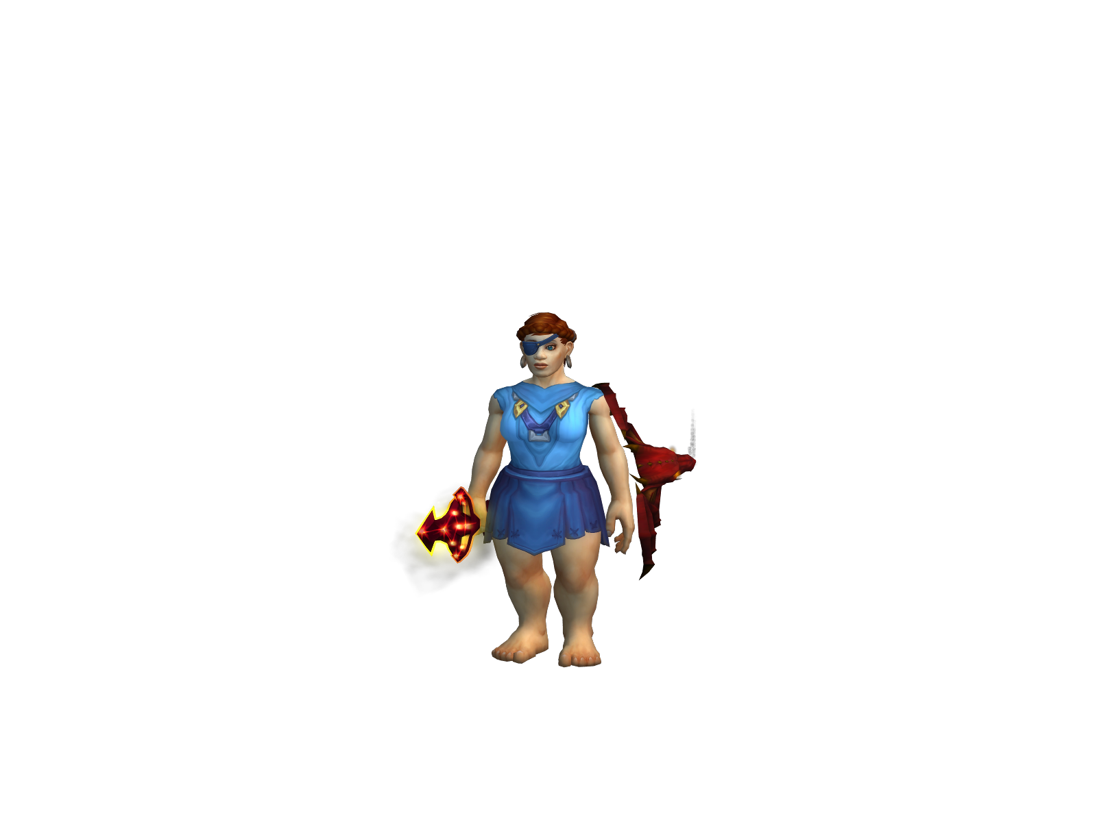Рыжаявульва 3D character render