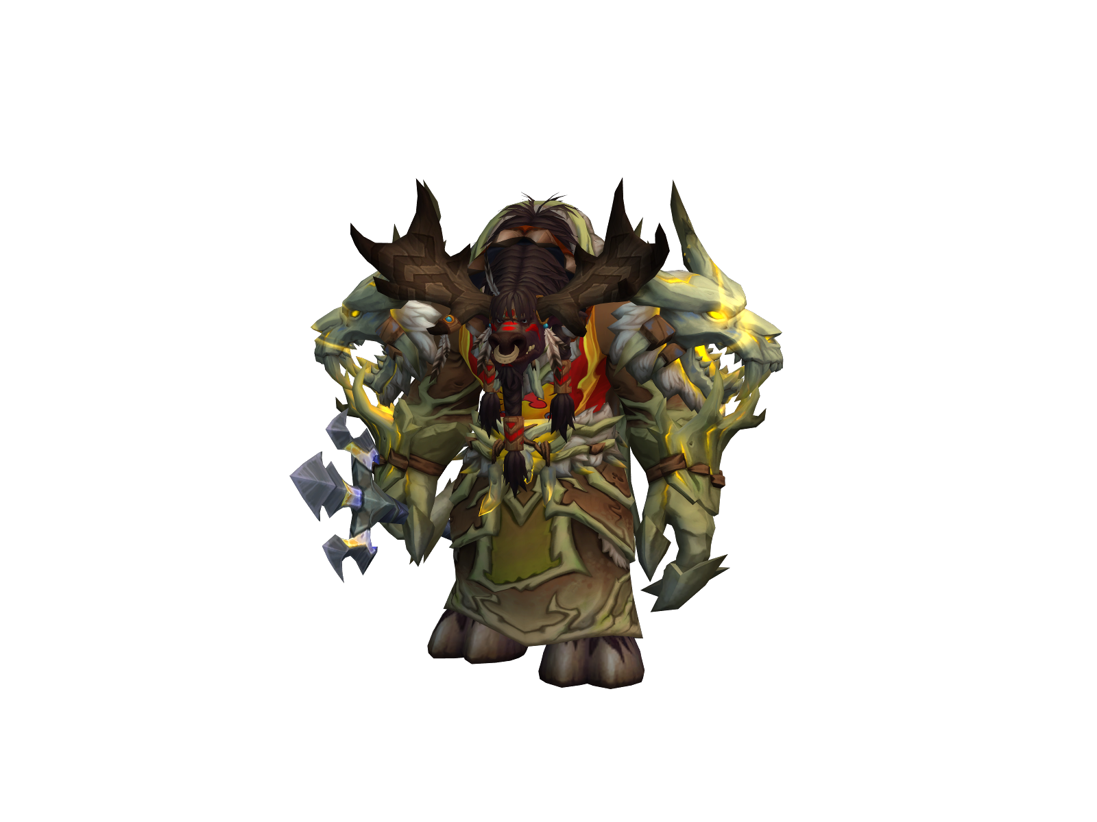 Аввадруид 3D character render