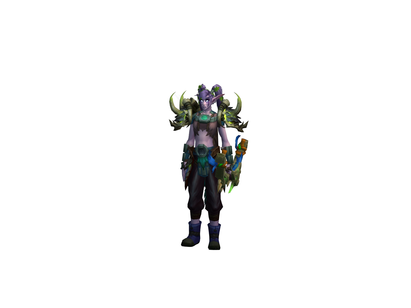 Нахтигааль 3D character render