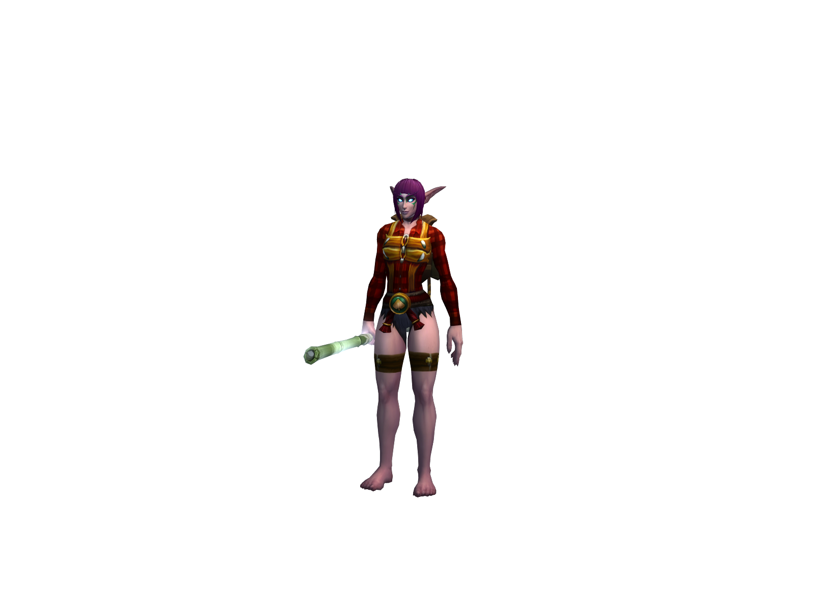 Клумбничка 3D character render