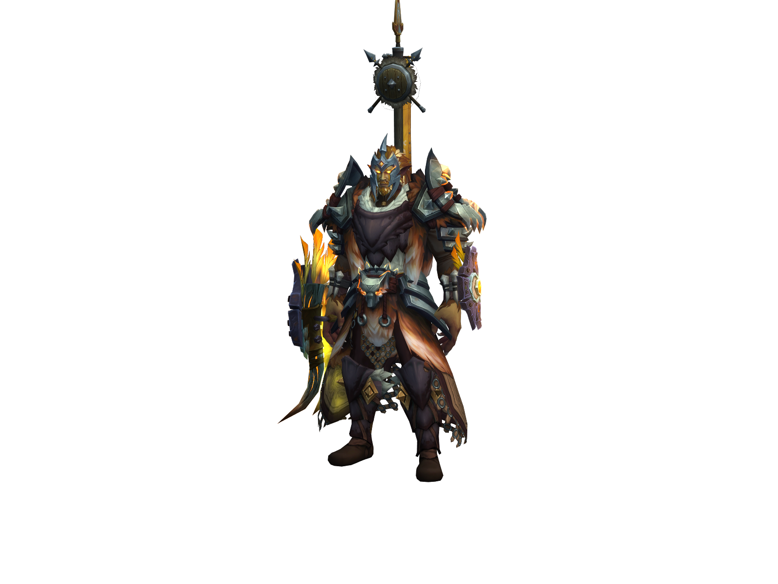 Шаманзан 3D character render