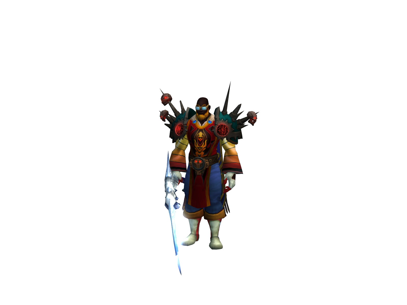 Очковыйревун 3D character render