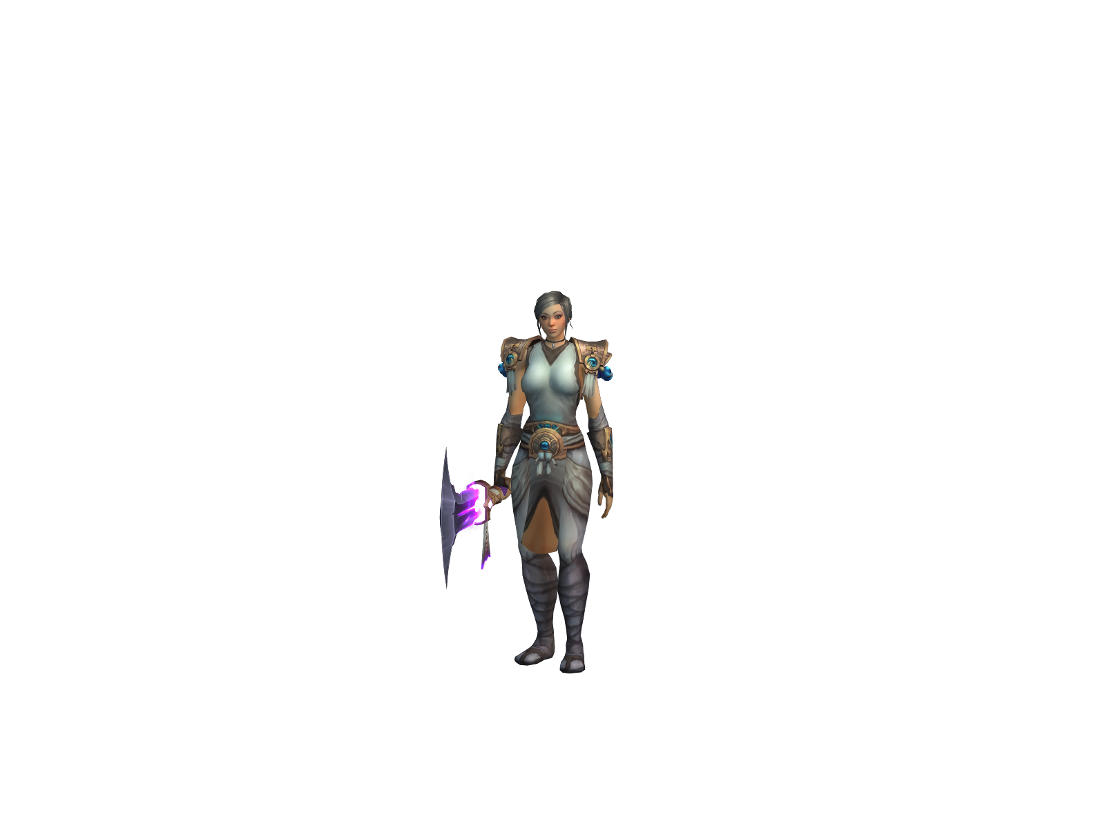 Меланн 3D character render