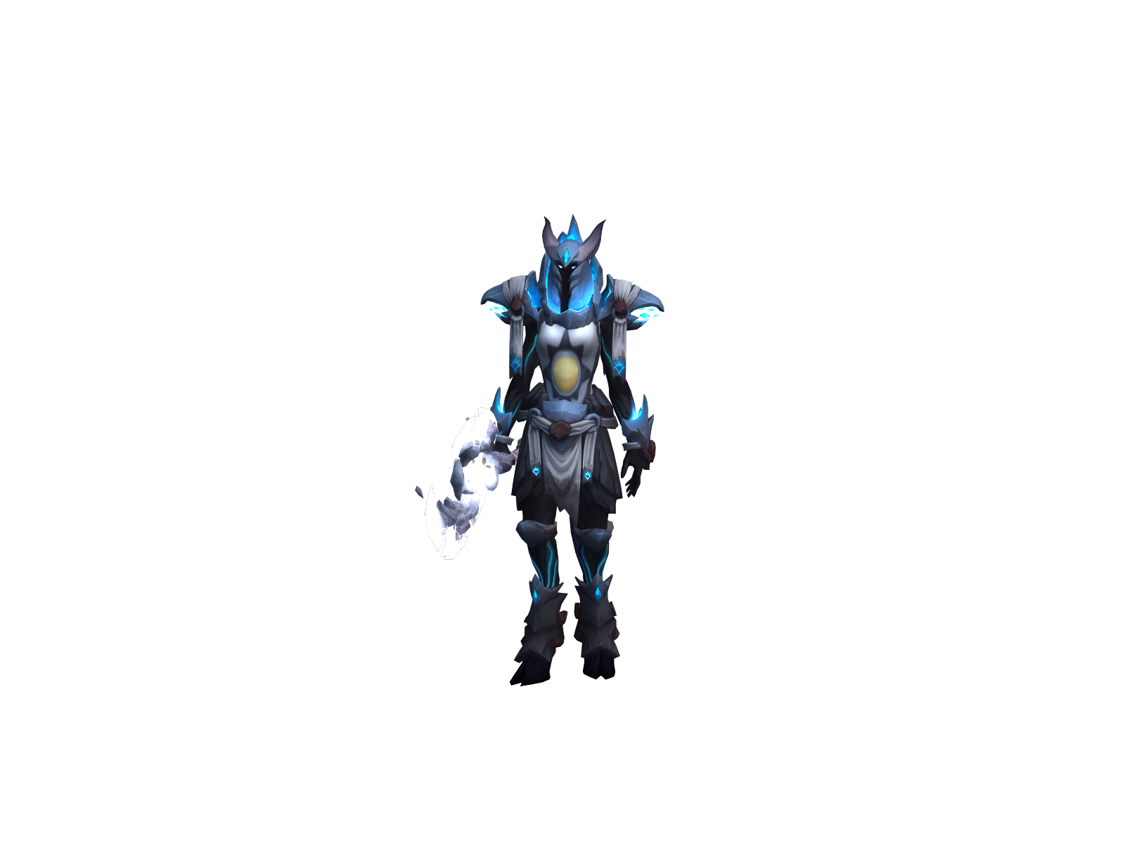 Металическая 3D character render