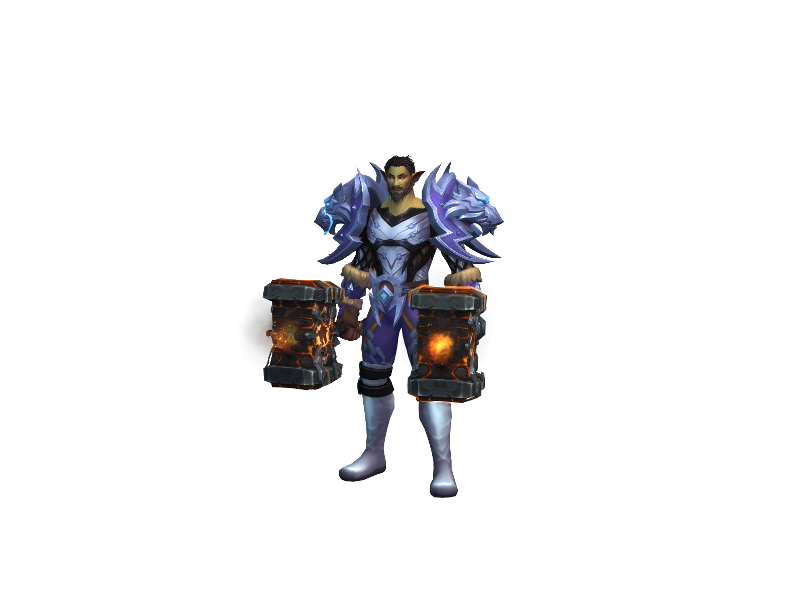Русландошам 3D character render