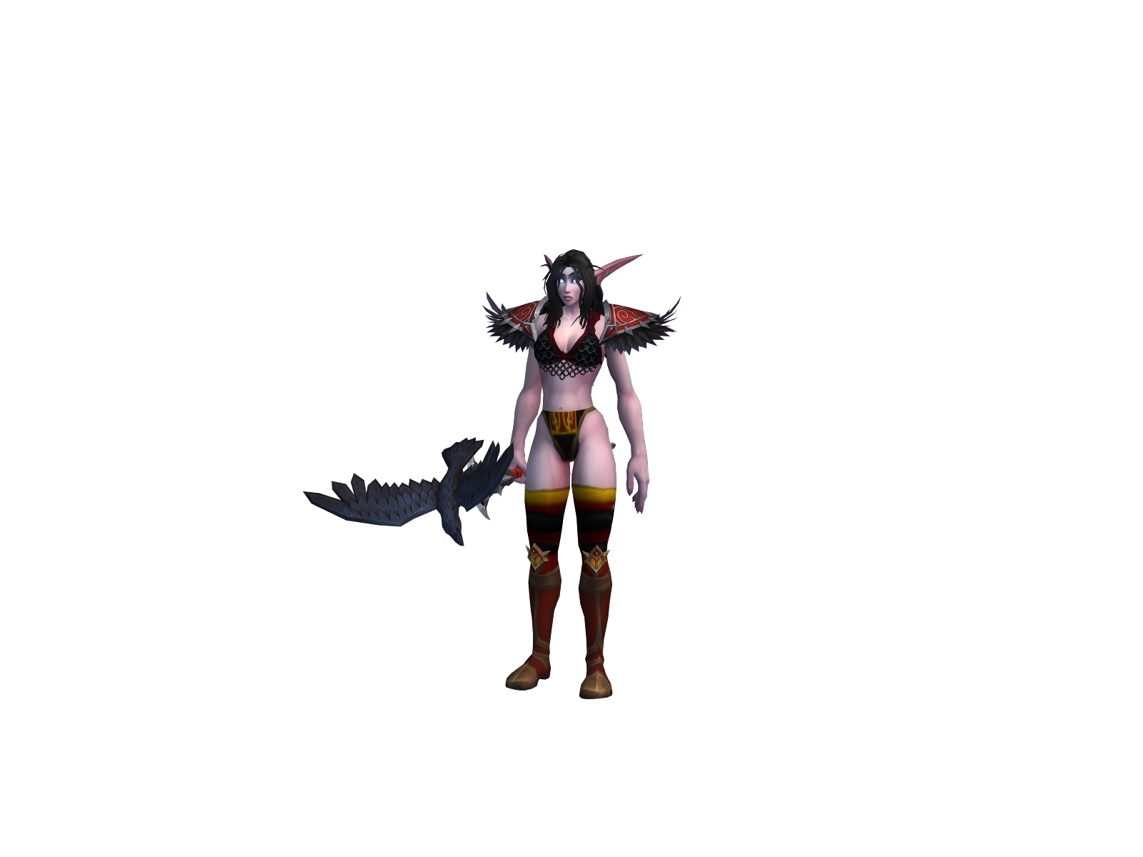 Дэшанель 3D character render