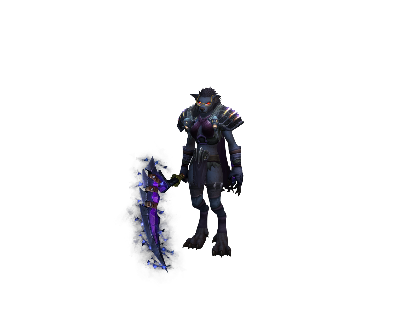 Фуррина 3D character render