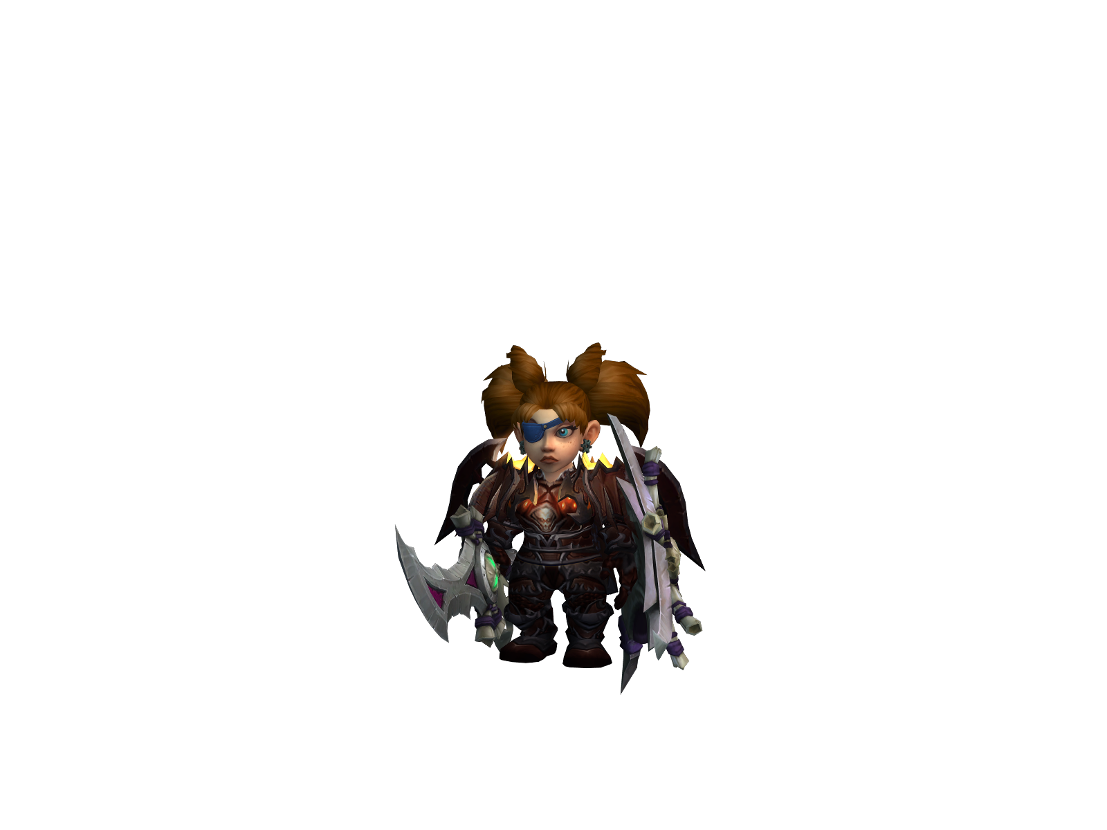 потухшая 3D character render
