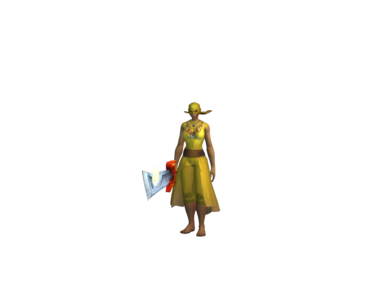 Аксенамун 3D character render