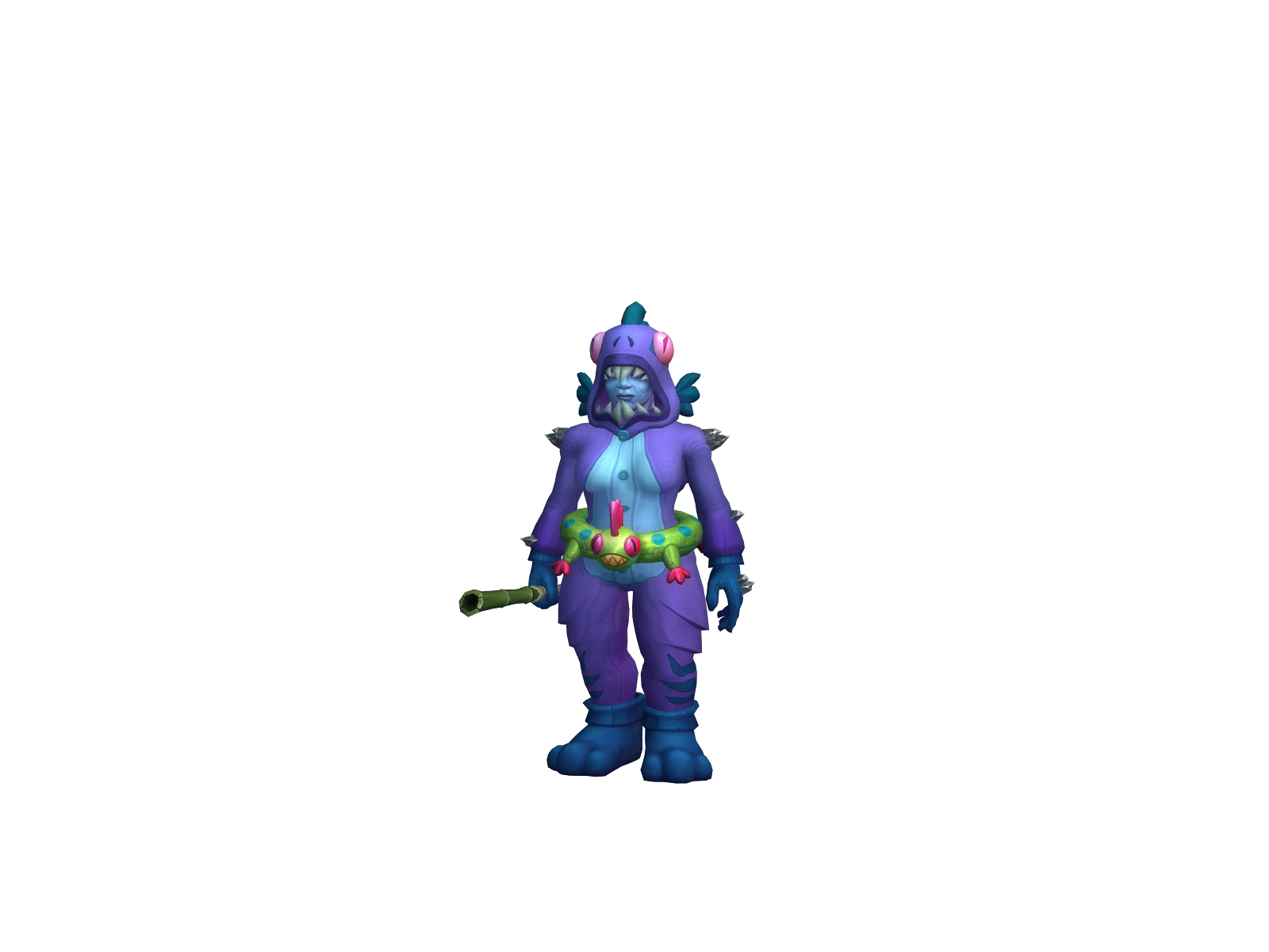 юннзи 3D character render