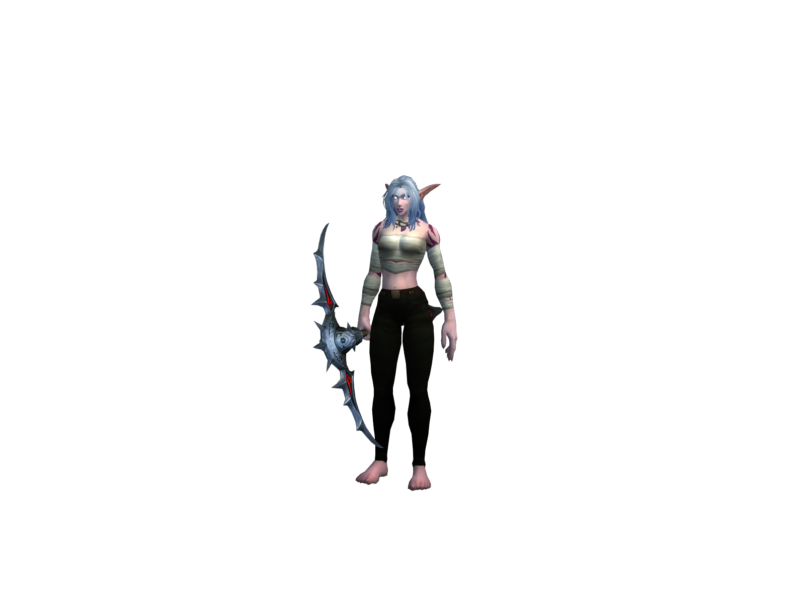 Чернолунка 3D character render