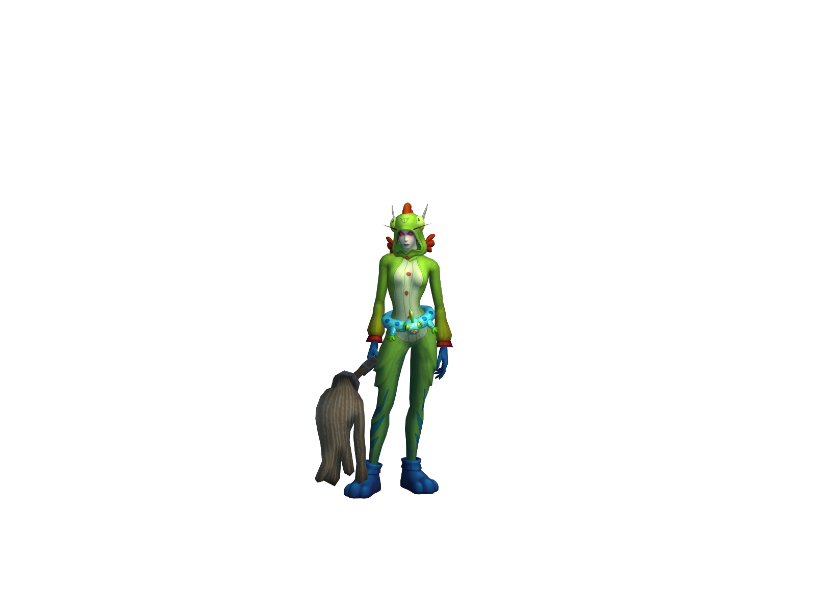Папаврейде 3D character render