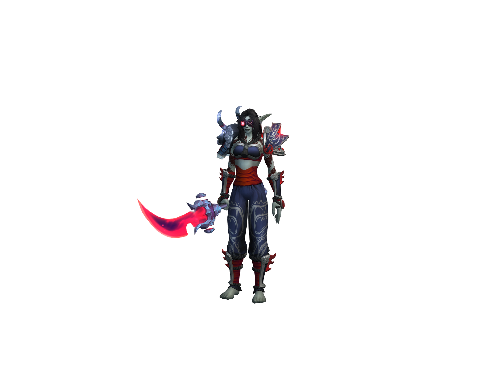 Ямэдари 3D character render
