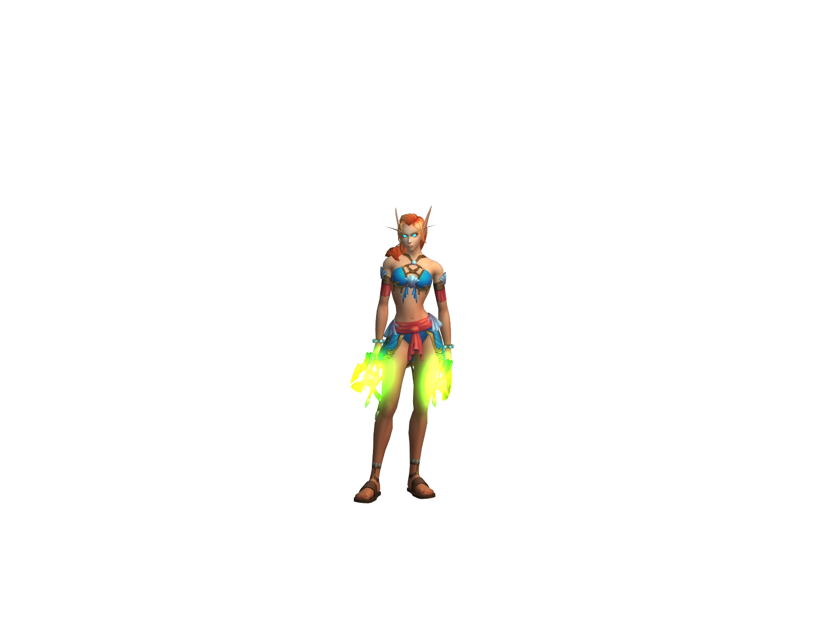 Мэли 3D character render