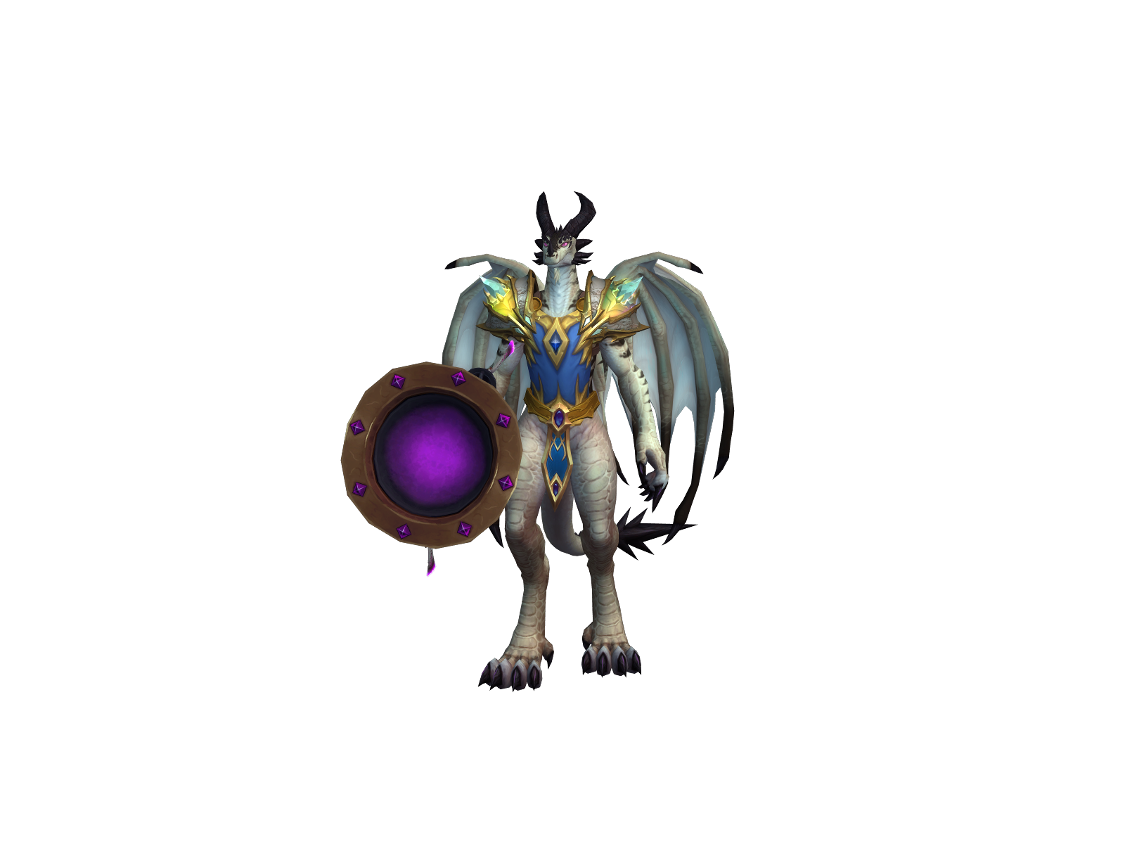 Акциодрако 3D character render