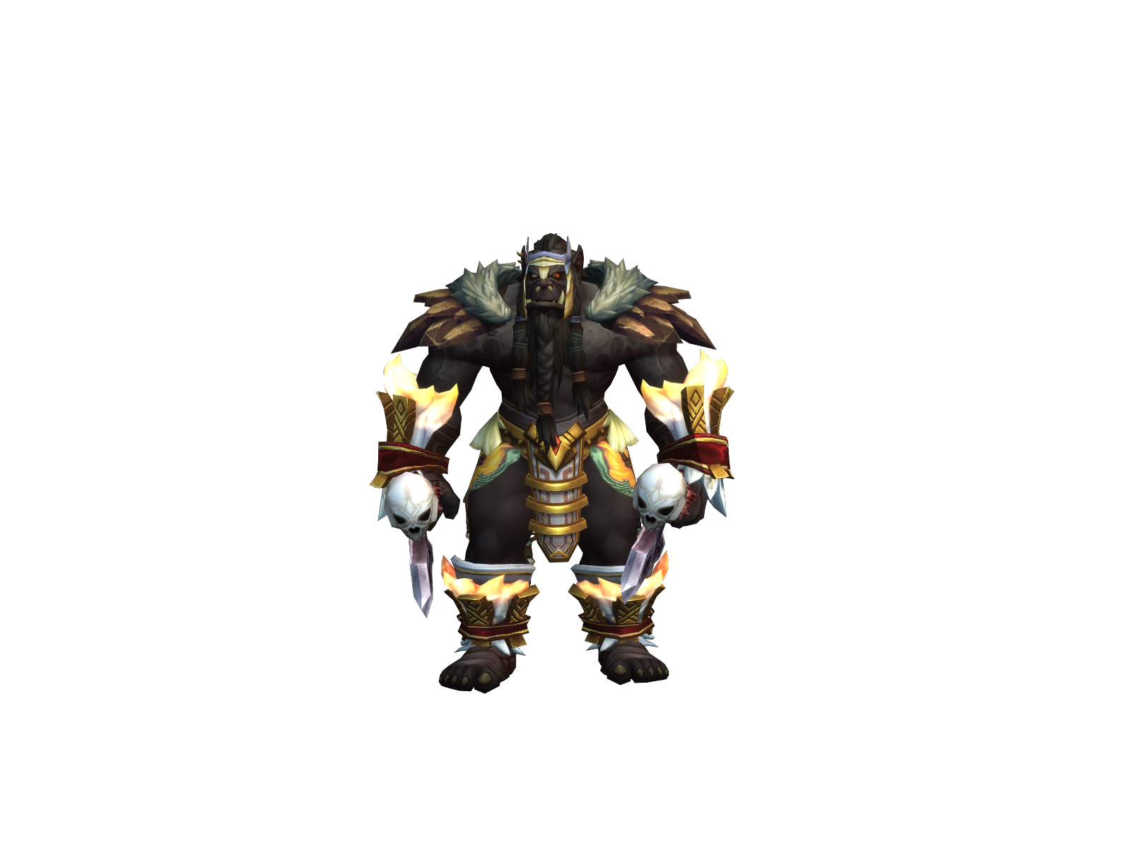 Вождьлюдоед 3D character render