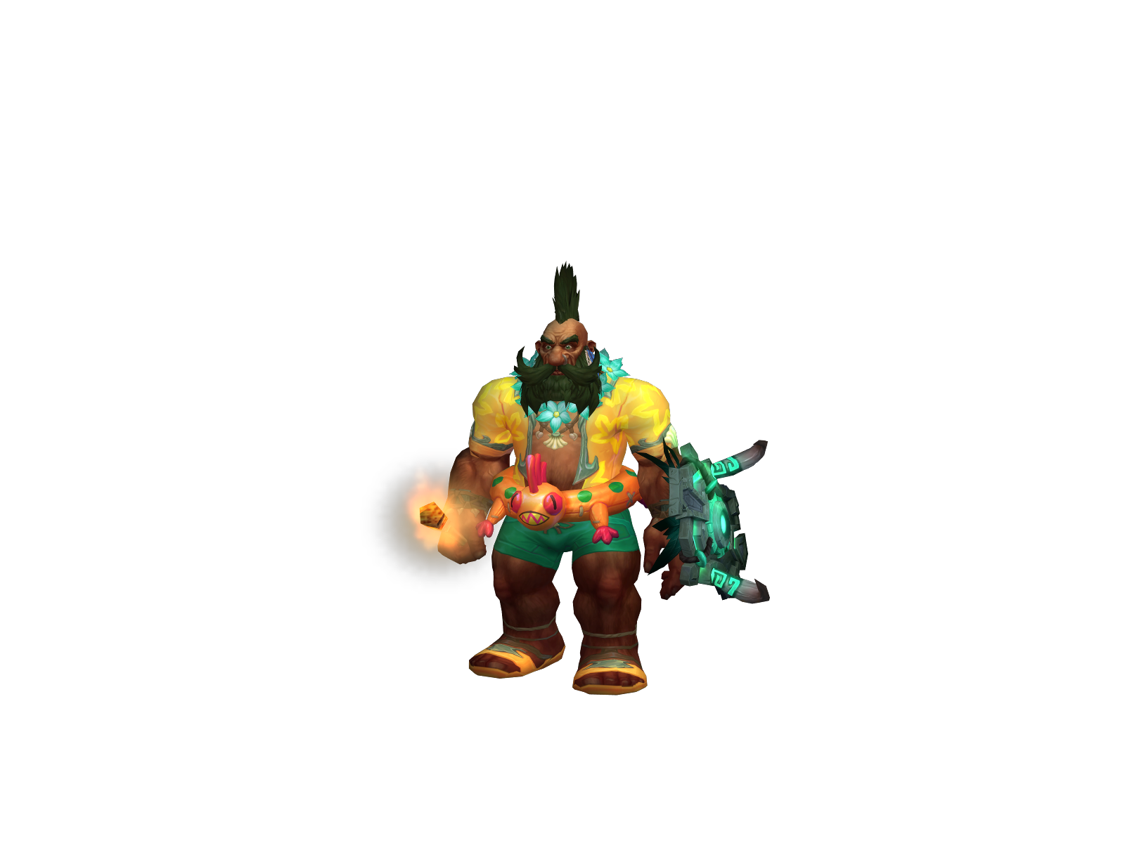 Жабараз 3D character render