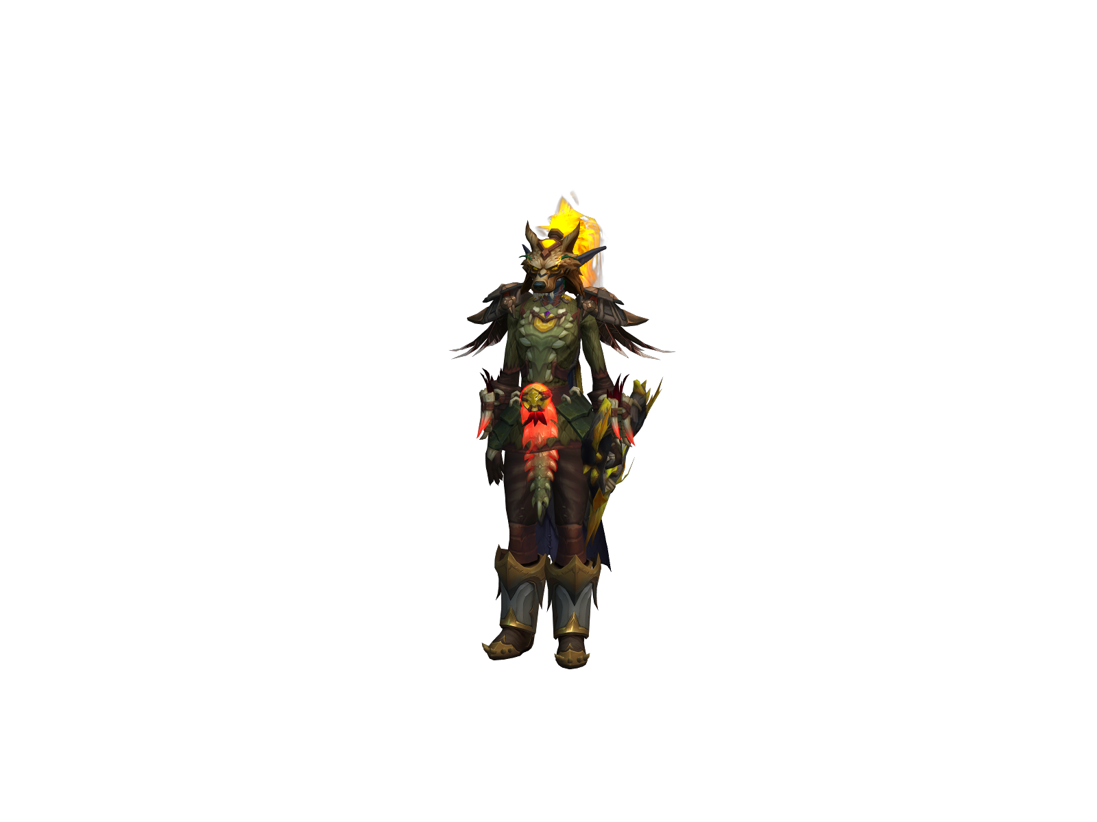 Шакалак 3D character render