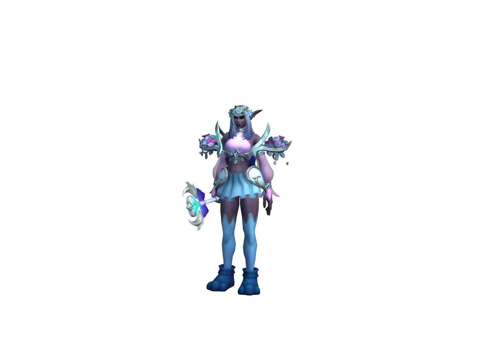 Блубэрис 3D character render