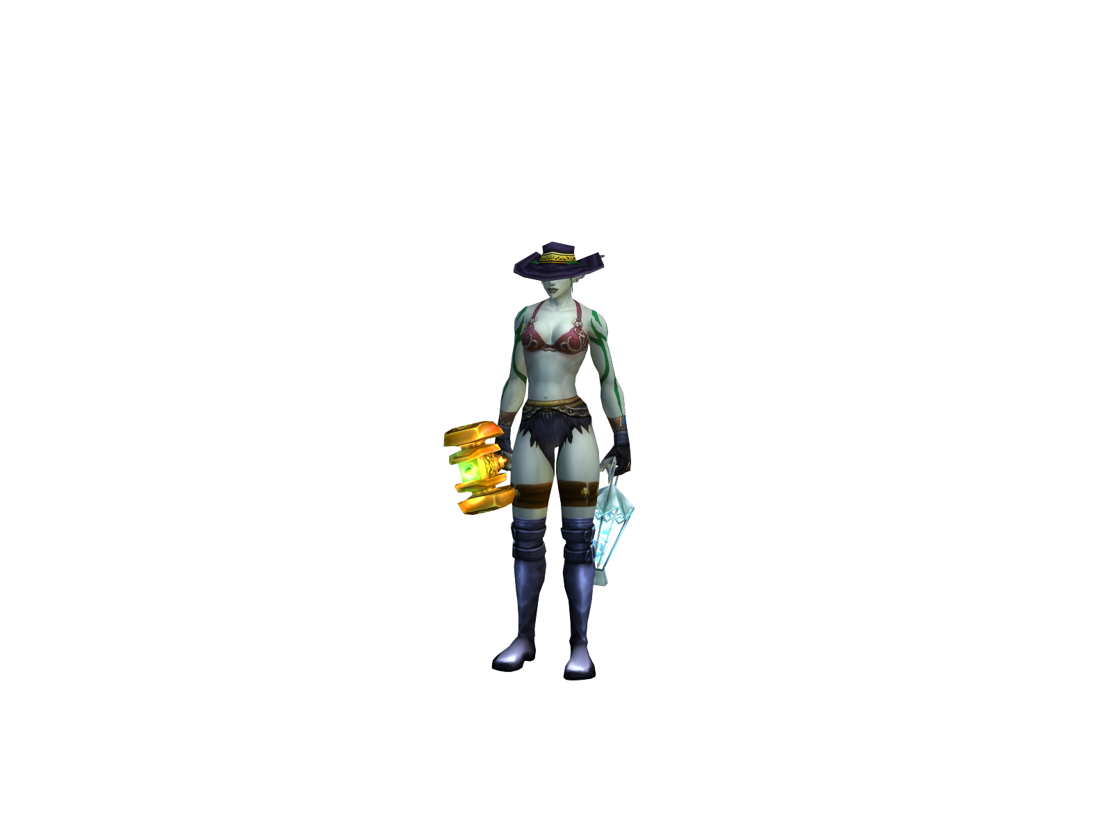 Йорадэн 3D character render