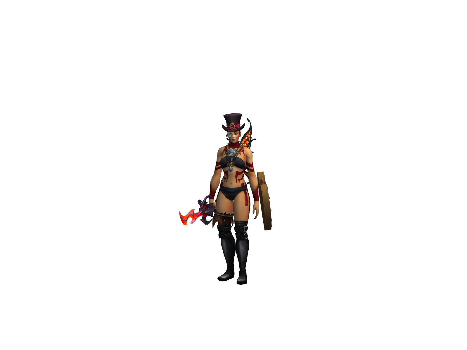 Zäkonoma 3D character render