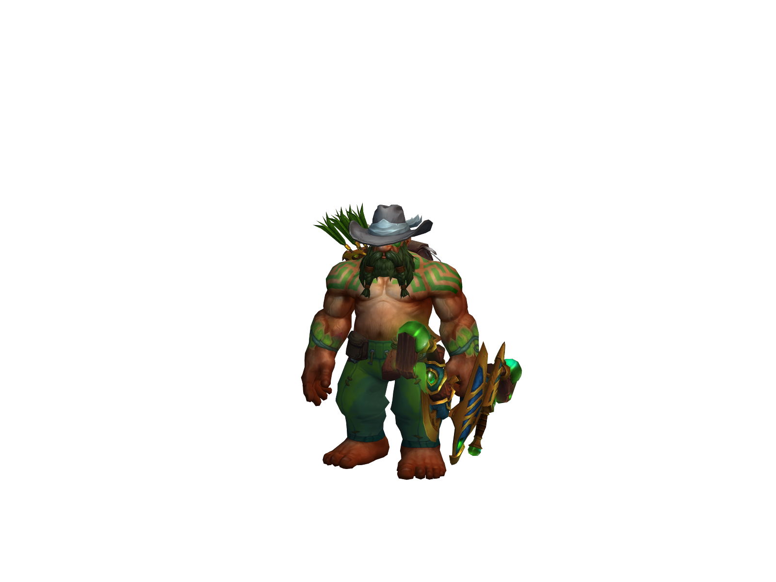 Piladaço 3D character render