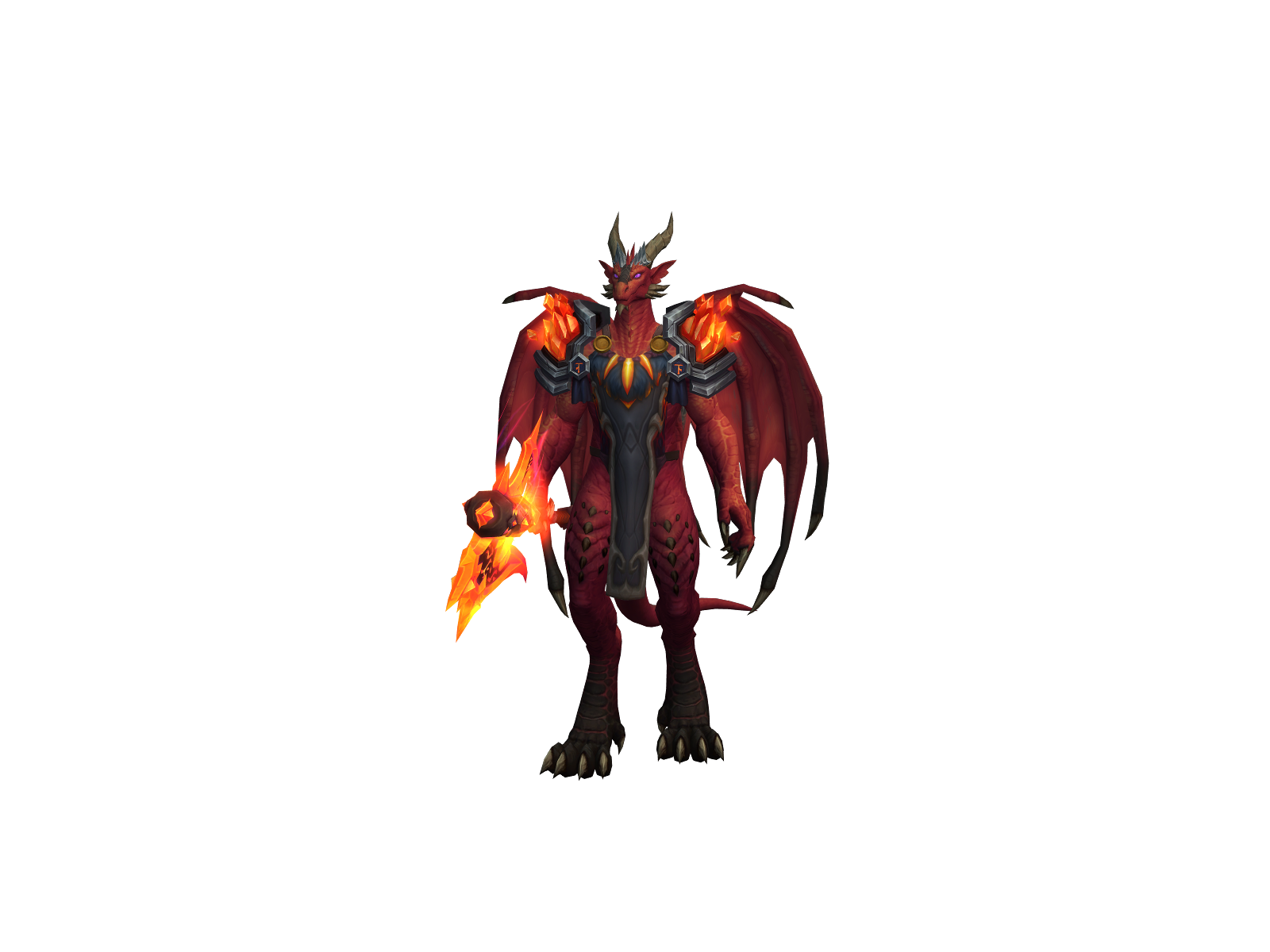 Caraxes 3D character render