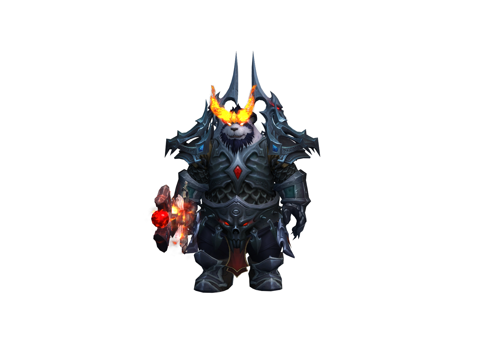 Deathlyhall 3D character render