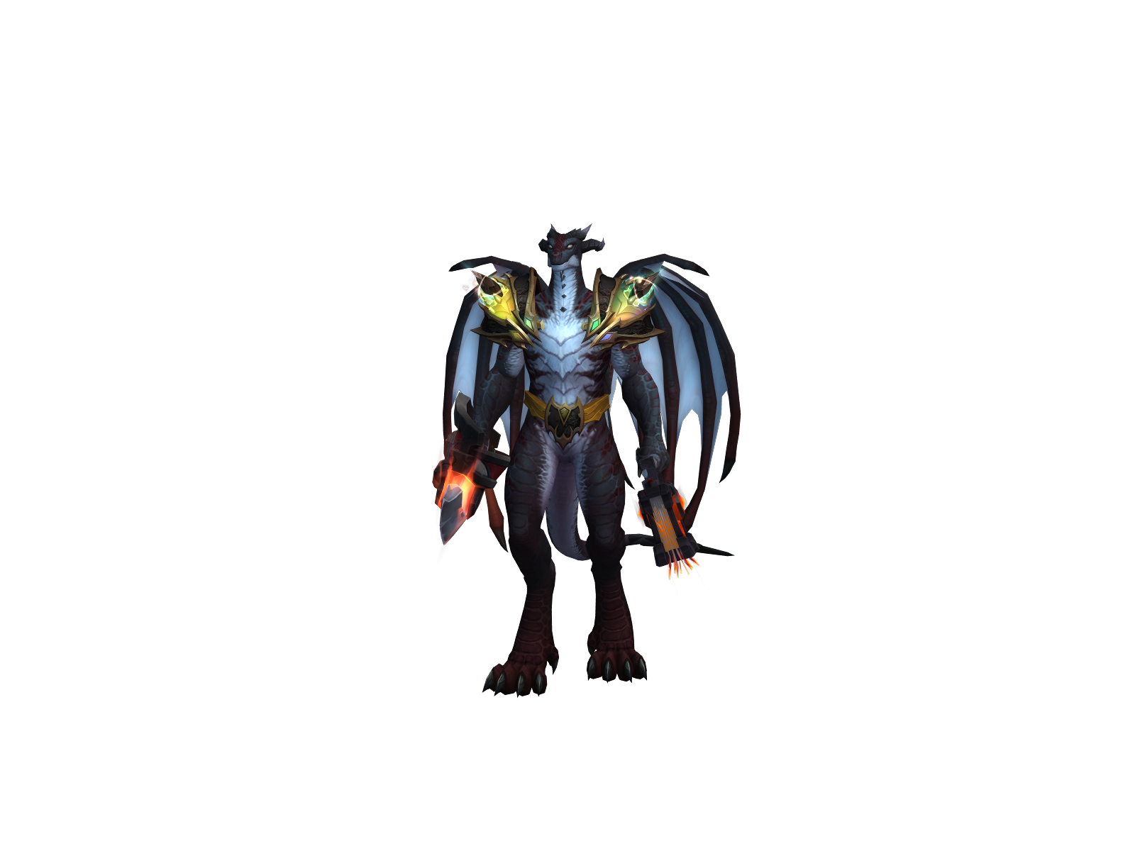 Двойнойдрак 3D character render