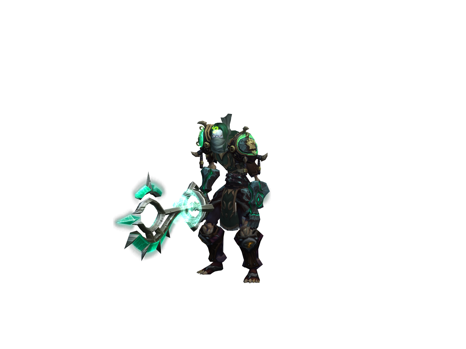 Мавашигэри 3D character render