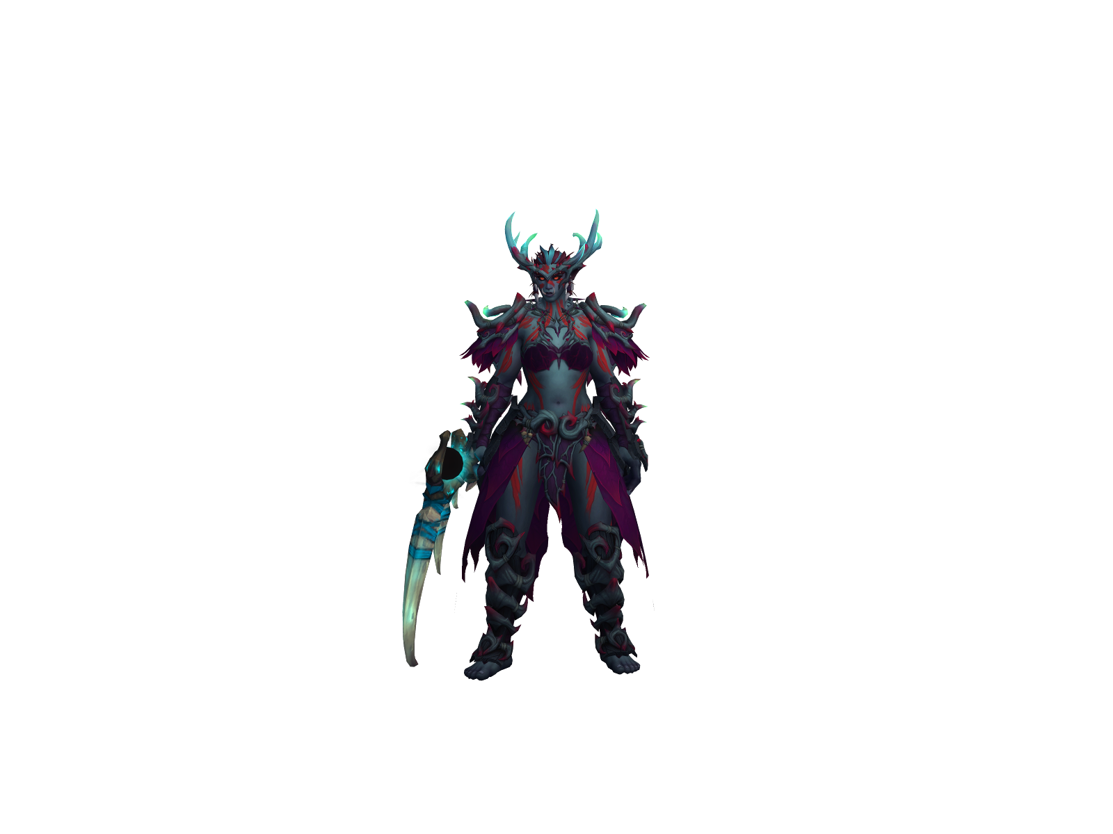 Рику 3D character render