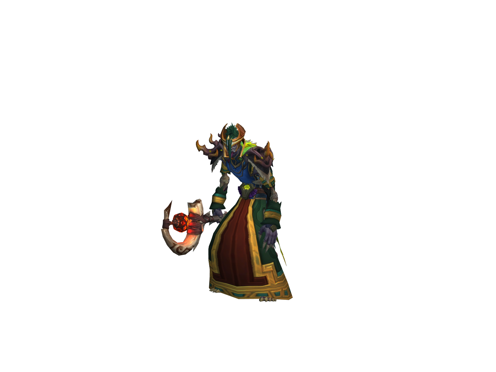 Трудаголик 3D character render