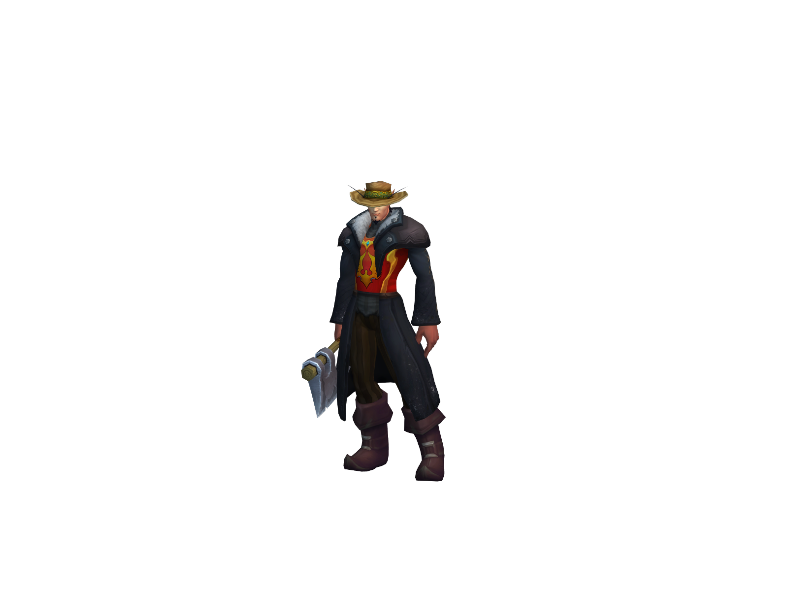 ретринепал 3D character render